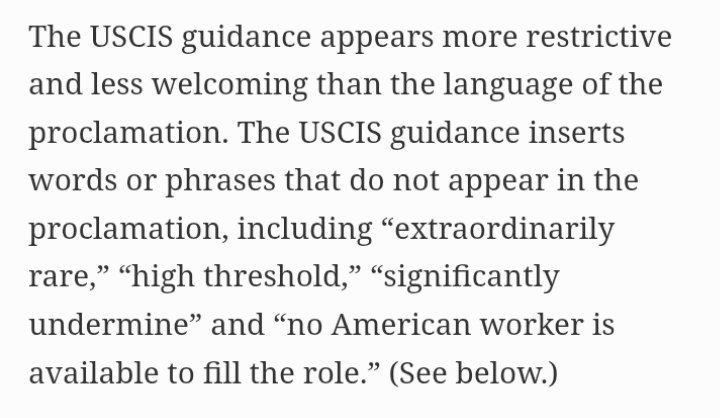 USCIS guidance discourages migrant entry and H-1B visa use