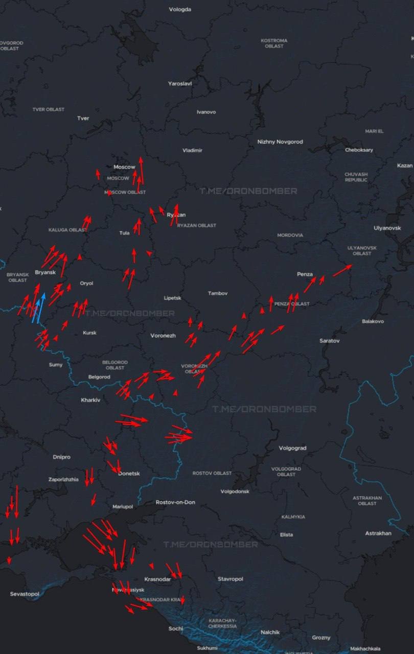 Ukraine Unleashes Coordinated Drone Assault on Key Targets in Western and Southern Russia