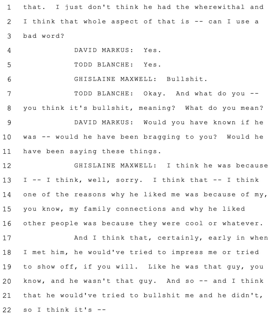 Breaking: Ghislaine Maxwell Dismisses Epstein Intelligence Claims as 'Bullshit'