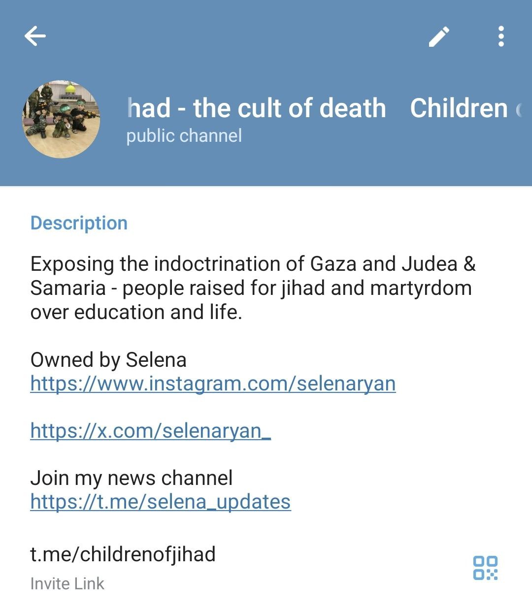 New Telegram Channel Exposes Palestinian Perspectives Daily