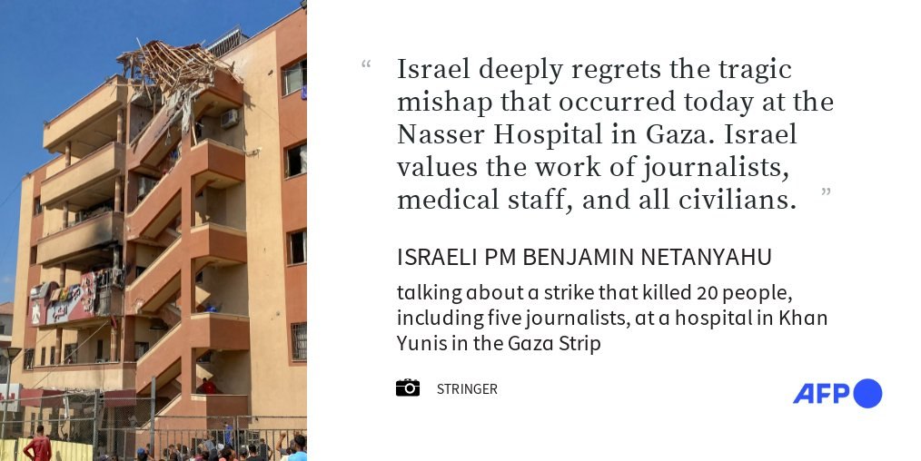 Netanyahu Expresses Regret as Gaza Hospital Strike Claims 20 Lives