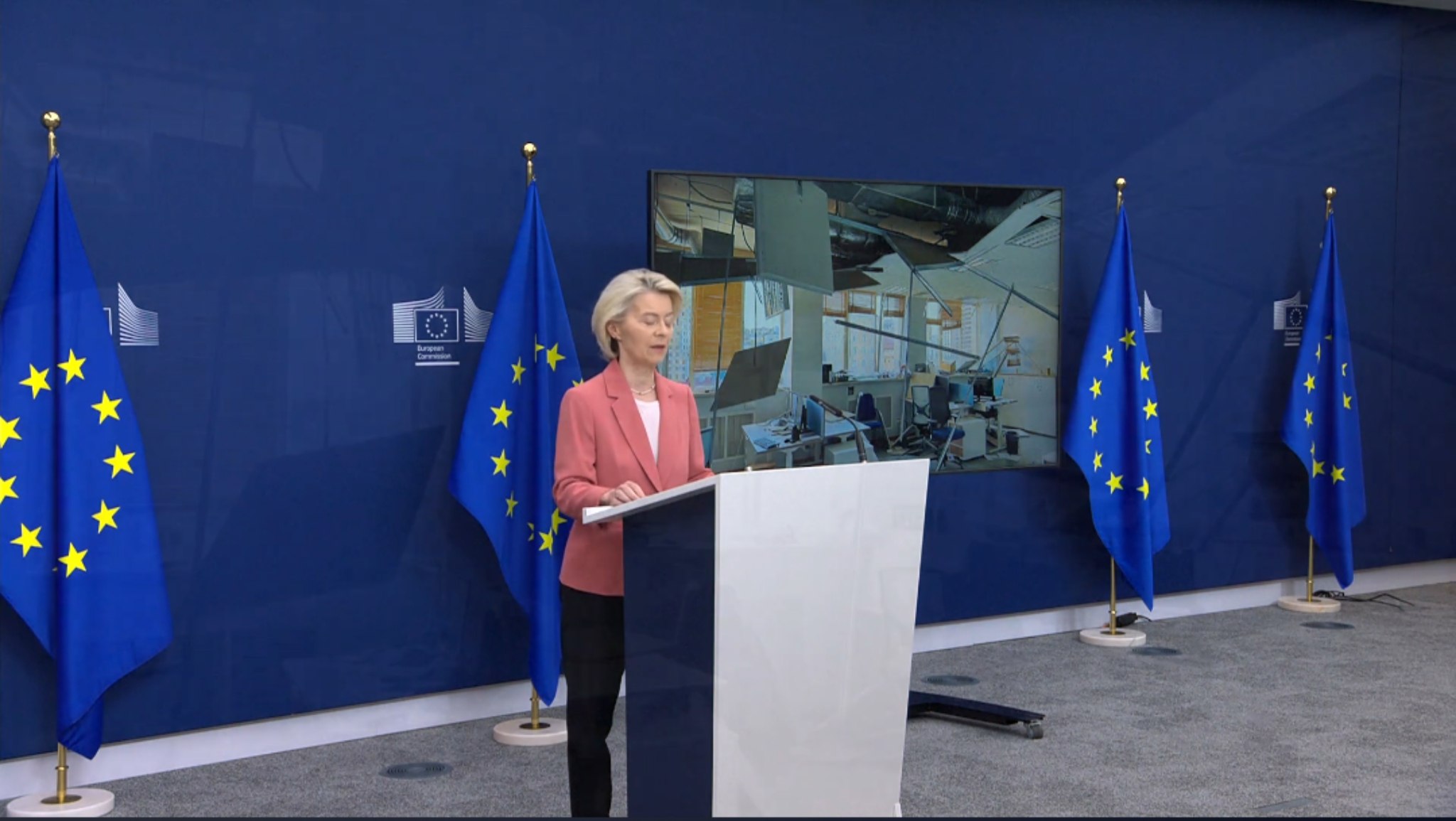 Missiles Strike Near EU Delegation in Kyiv; Staff Remain Safe