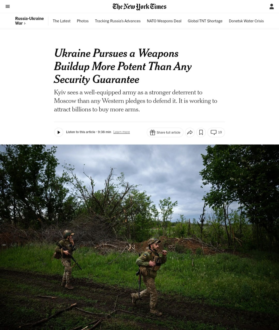 Ukraine Prioritizes Weapons Buildup Over Western Security Pledges