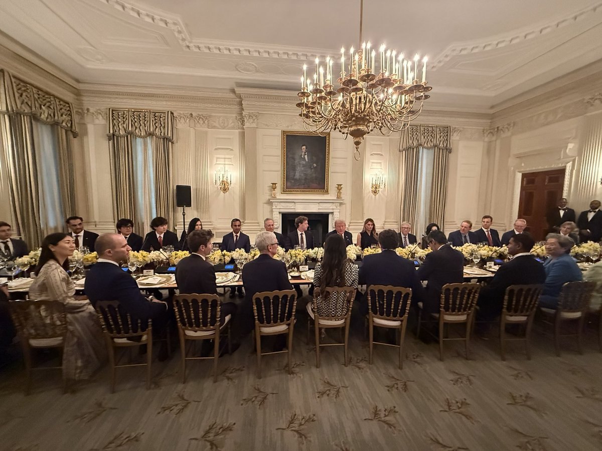 Trump Hosts Tech Titans for Dinner; Musk’s Absence Sparks Speculation