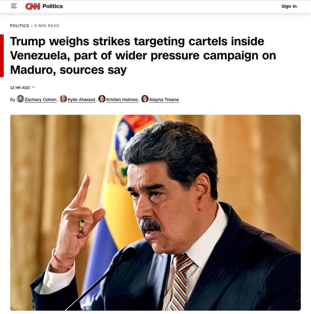 Trump Considers Military Strikes on Venezuelan Cartels to Pressure Maduro