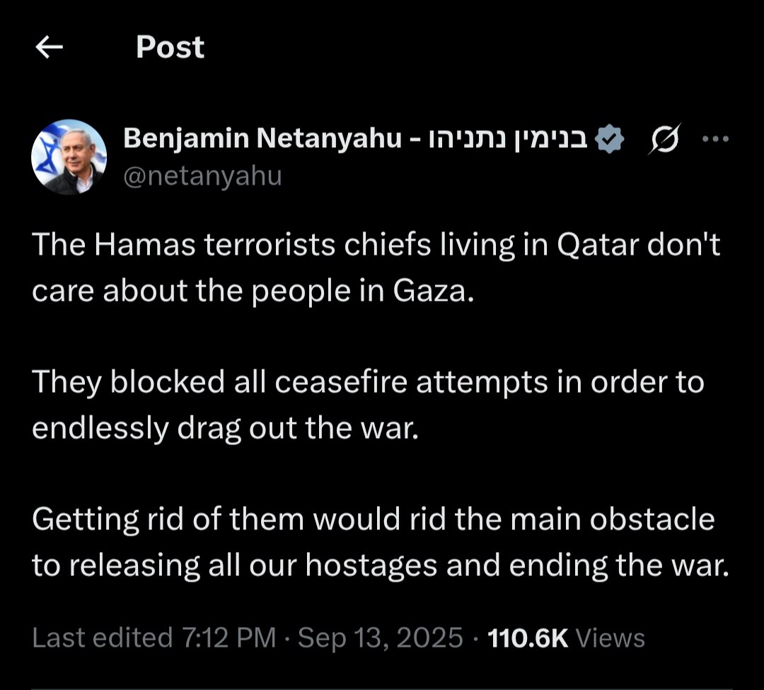 Netanyahu: Hamas Leaders Block Ceasefire, Prolonging Gaza Conflict