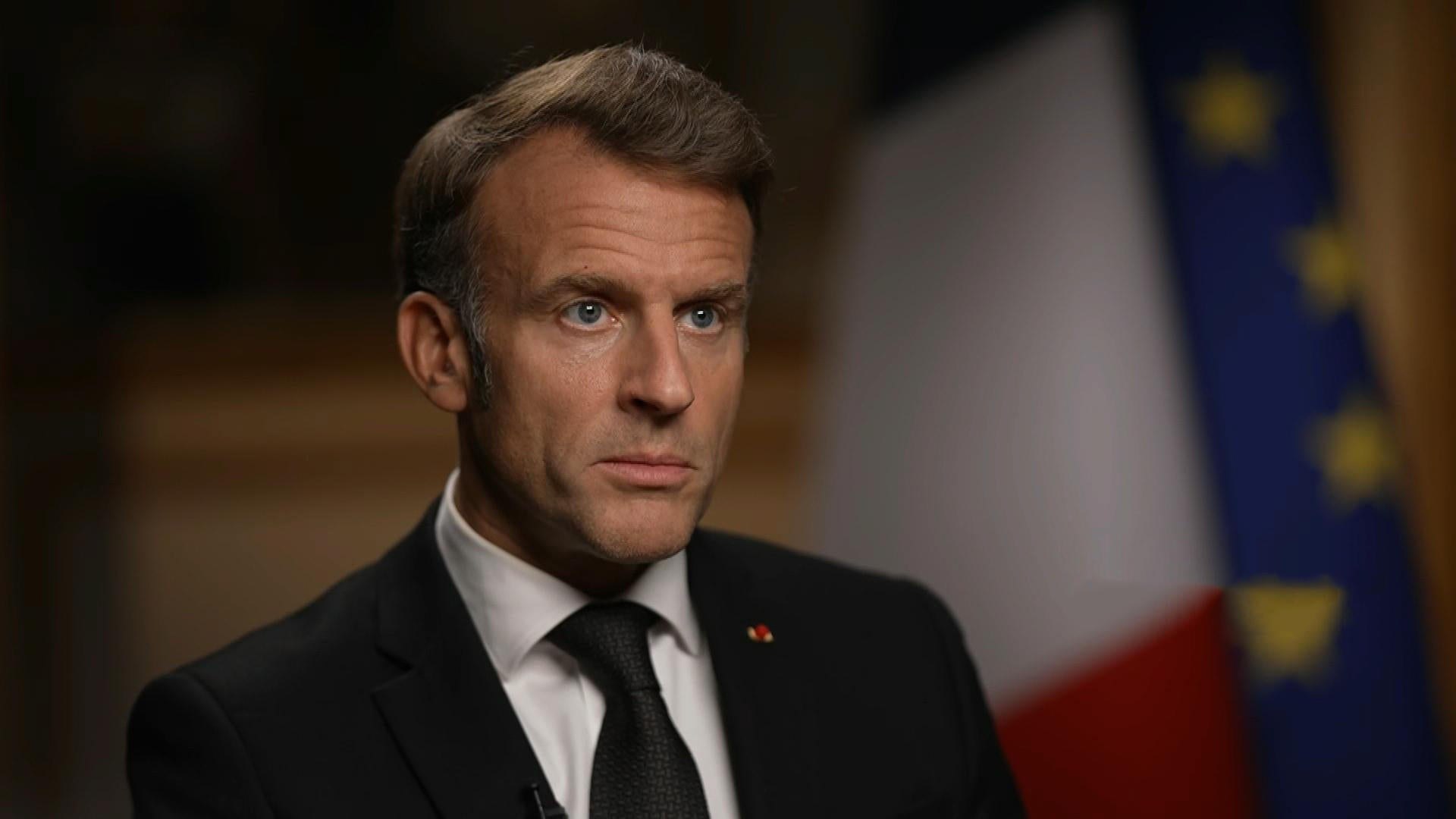 Macron conditions France's embassy in Palestinian state on release of Israeli hostages
