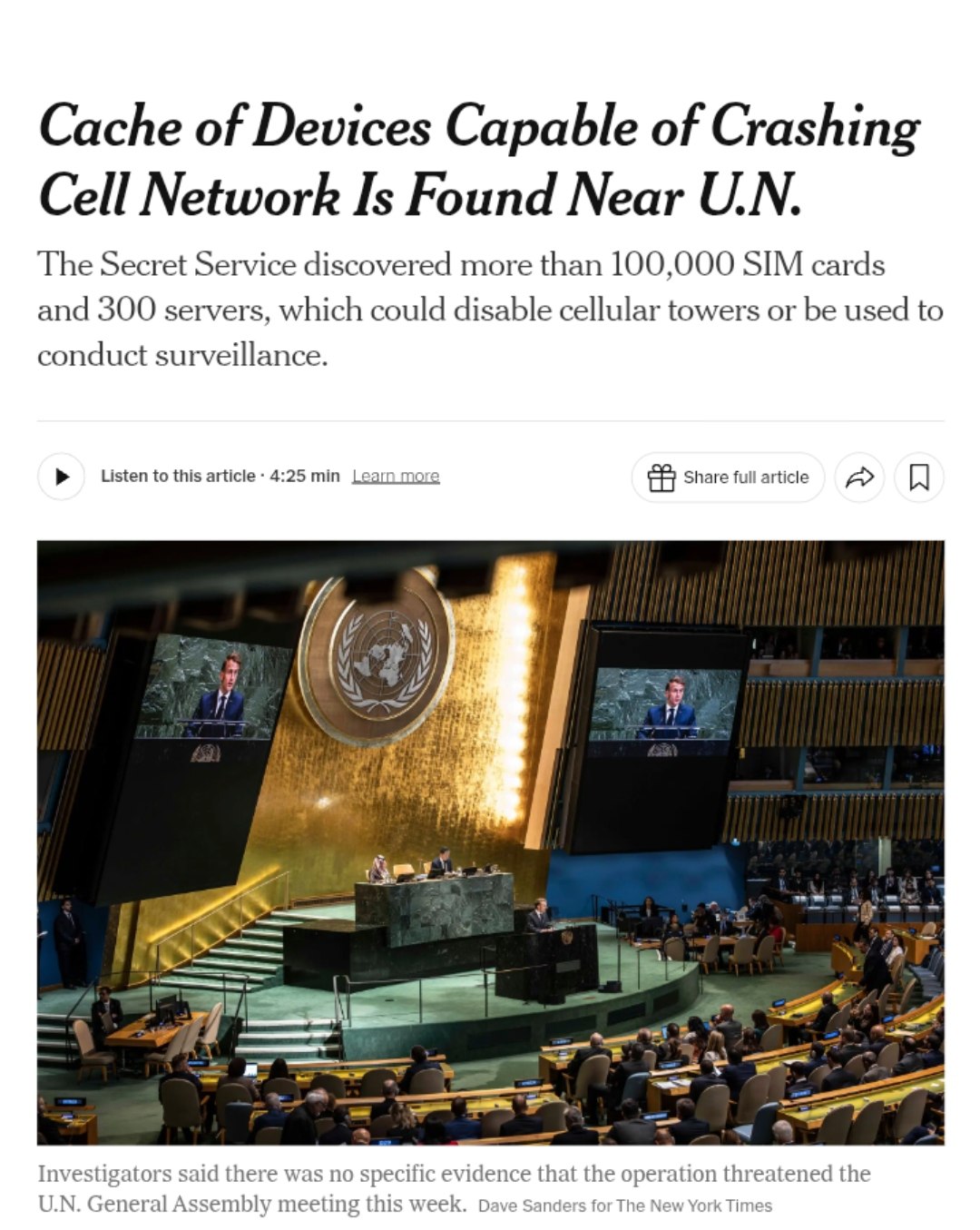 US Secret Service seizes 100,000 SIM cards and 300 servers in NYC
