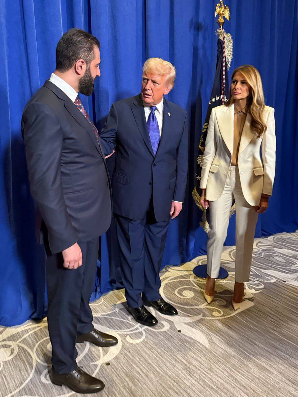 Syrian Interim President Ahmed al-Sharaa meets with Trump at UNGA