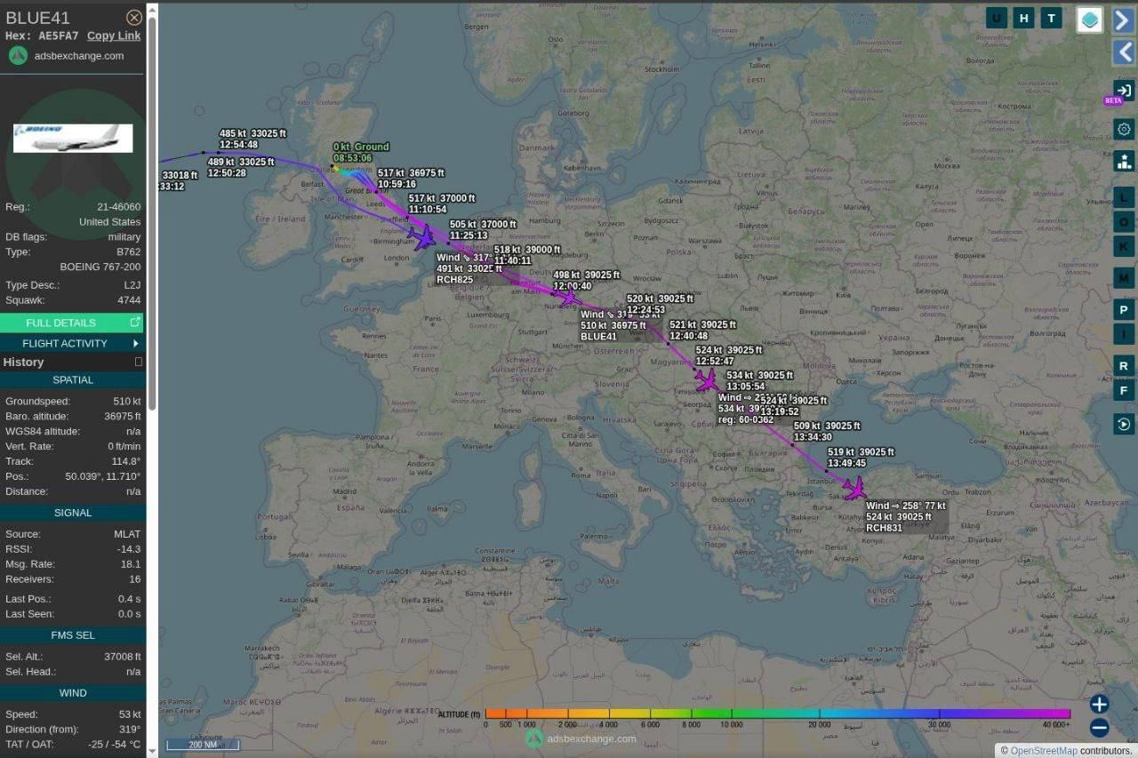 U.S. Air Force deploys KC-135 and KC-46 aircraft to Middle East