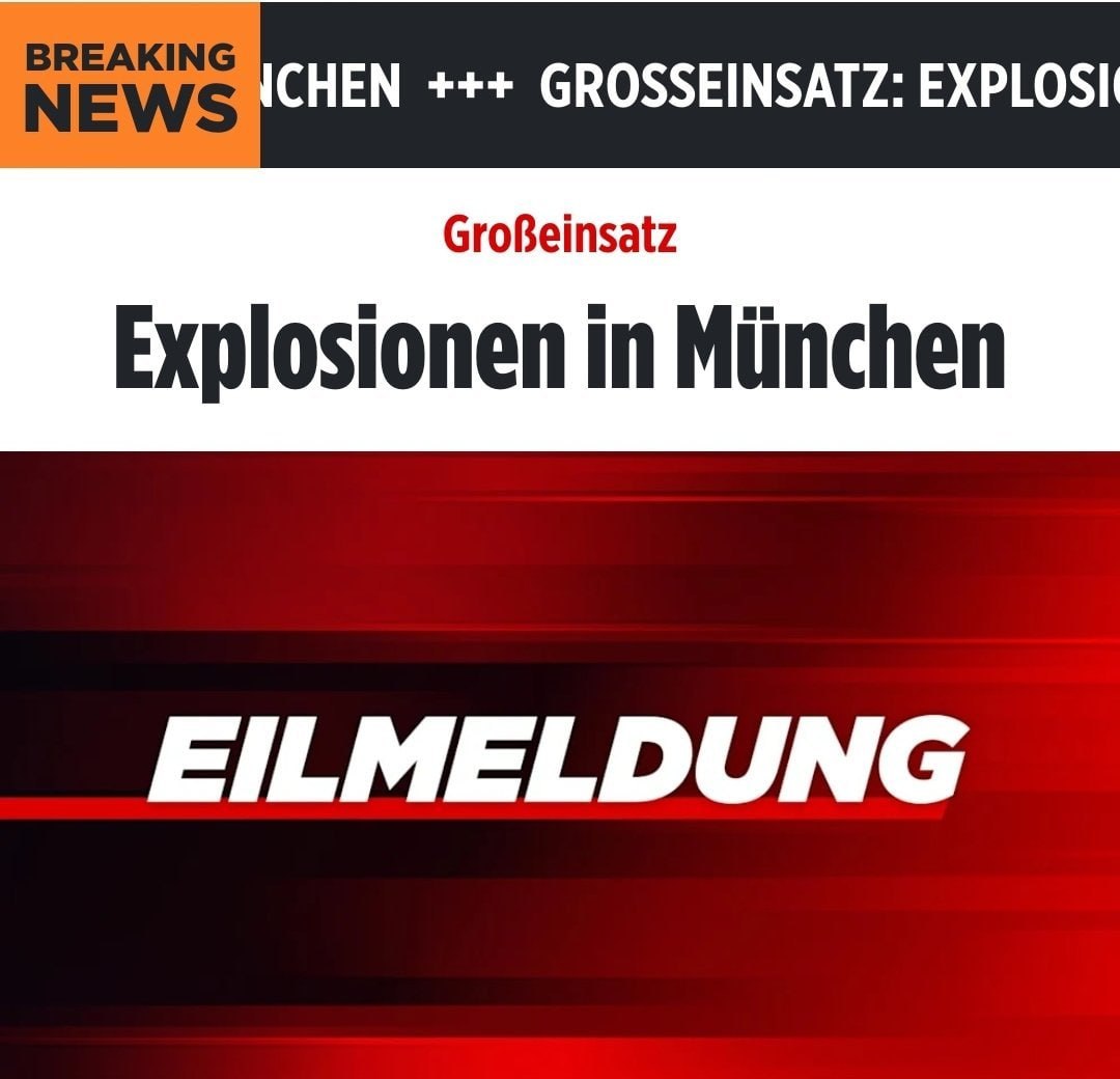 Explosions reported on Lerchenauer Straße in Northern Munich, Germany