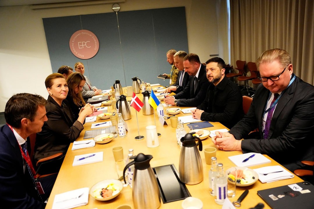 Ukrainian President Volodymyr Zelensky arrives in Copenhagen for EU summit