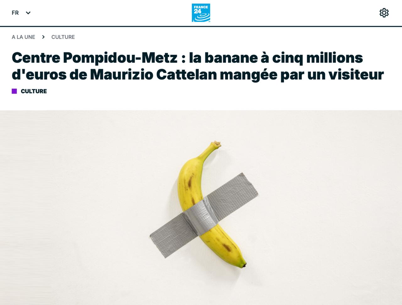 Art or Absurdity? €5.5M Banana Eaten, Highlighting Wealth Disparity in Culture!