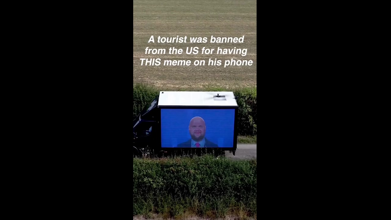 [Video] UK Activists Greet JD Vance with Protest Van, Highlighting Free Speech Debate
