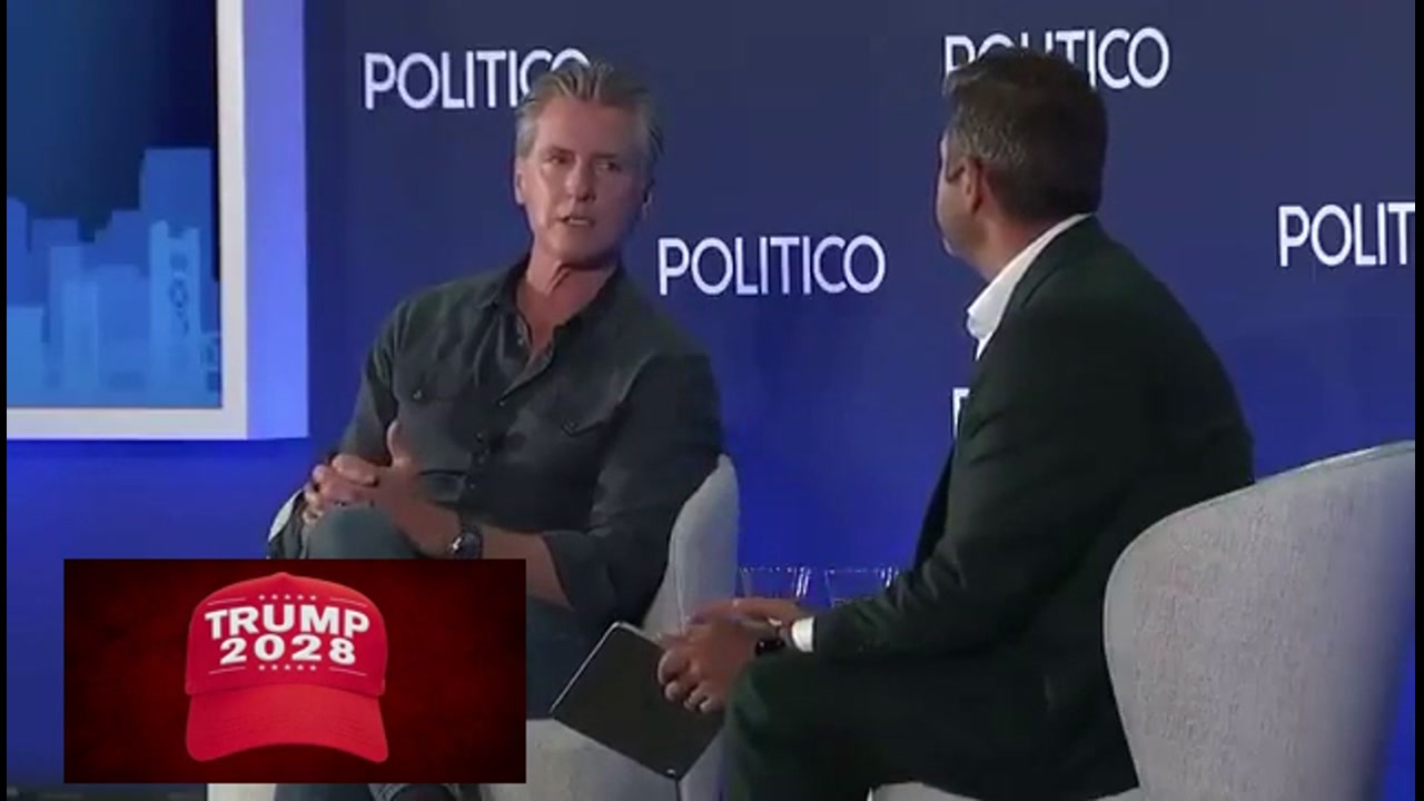 [Video] California Governor Newsom Receives 'Trump 2028' Caps, Expresses Discontent