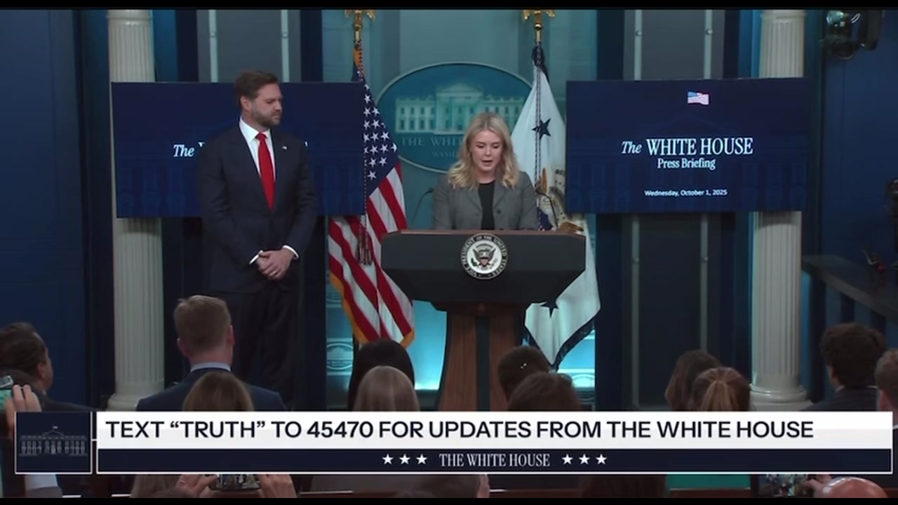 [Video] Press Secretary Leavitt says Democrats have shut down the government