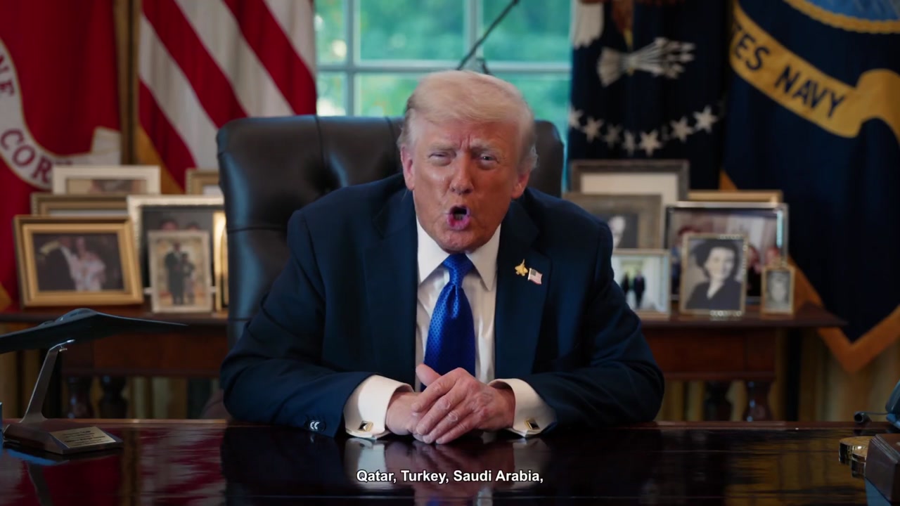 [Video] Trump thanks countries for Gaza peace plan and hopes for hostages' return