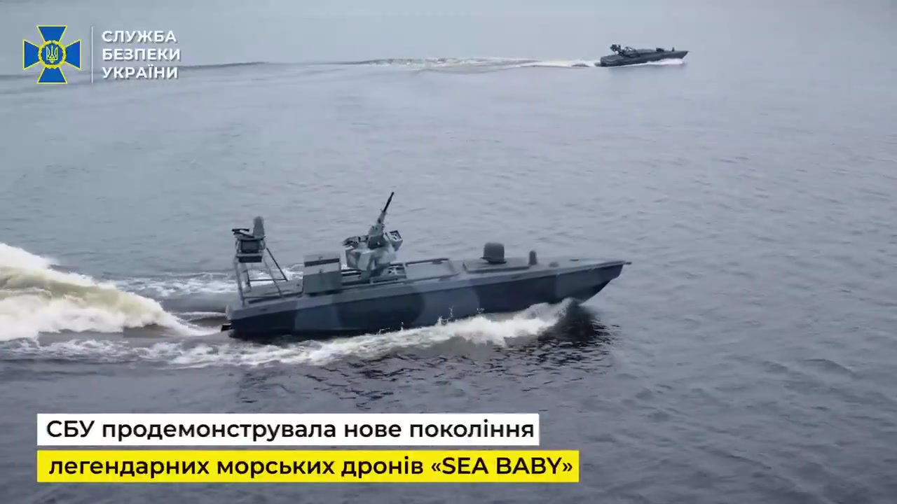 [Video] Ukraine's SBU unveils SeaBaby naval drones with 1,500+ km range
