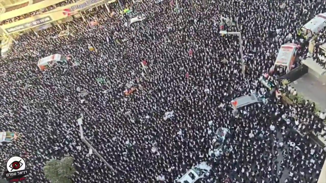 [Video] Tens of thousands of Orthodox Jews protest mandatory IDF conscription in Jerusalem