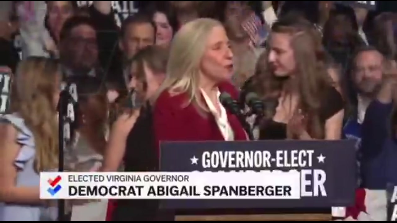 [Video] Elderly woman collapses during speech by Virginia Governor-elect Abigail Spanberger