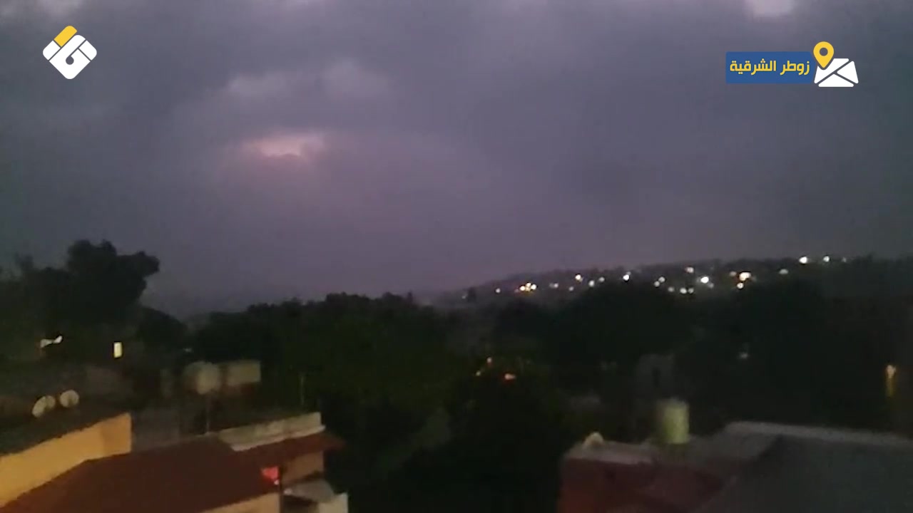 [Video] Israeli airstrikes hit ammunition warehouse in Zotar al-Sharqiyah, Lebanon