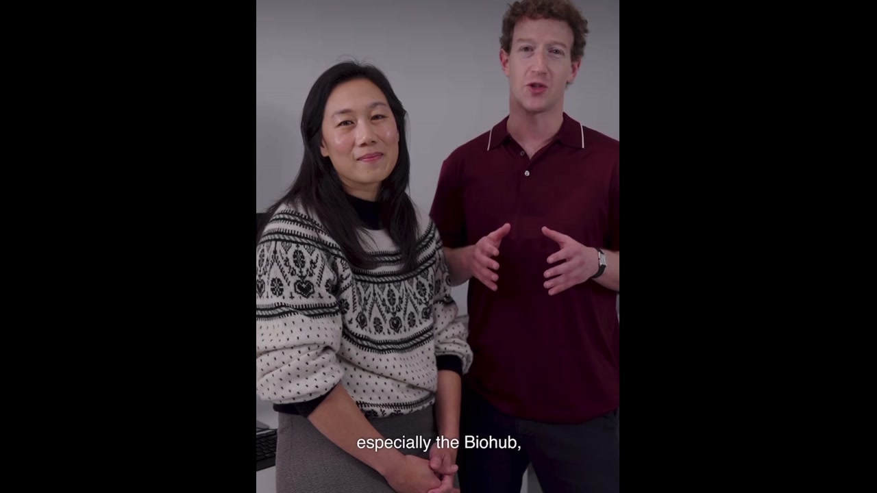 [Video] Zuckerberg and wife expand Biohub initiative with AI for disease prevention