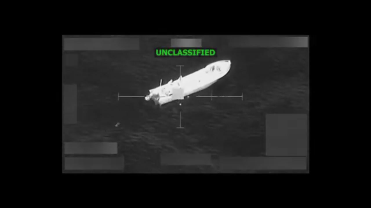 [Video] U.S. forces strike narco-trafficking vessels, killing six cartel terrorists
