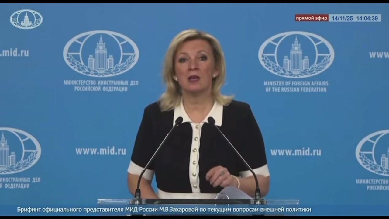 [Video] Russian MFA spokesperson Zakharova criticizes Ukraine's removal of statues