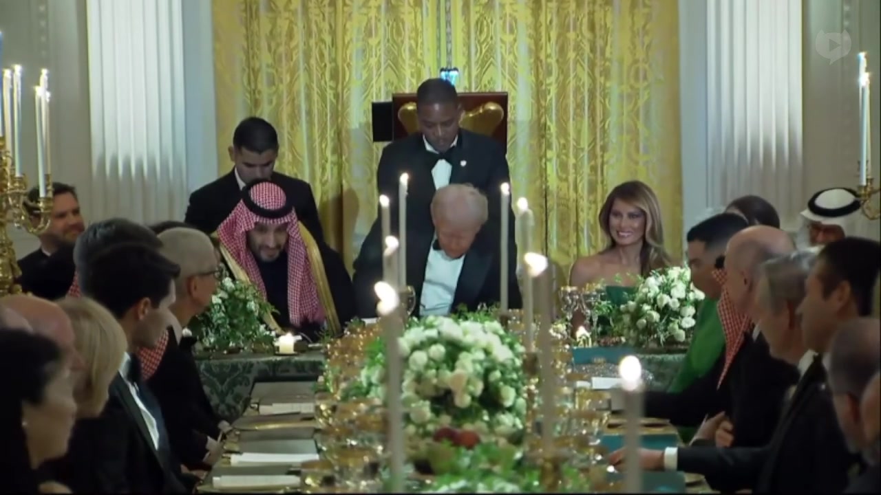 [Video] Trump and Saudi Crown Prince have candle-lit dinner at the White House
