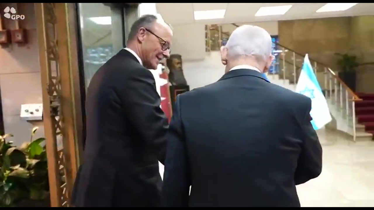 [Video] German Chancellor Friedrich Merz meets with Israeli Prime Minister Netanyahu