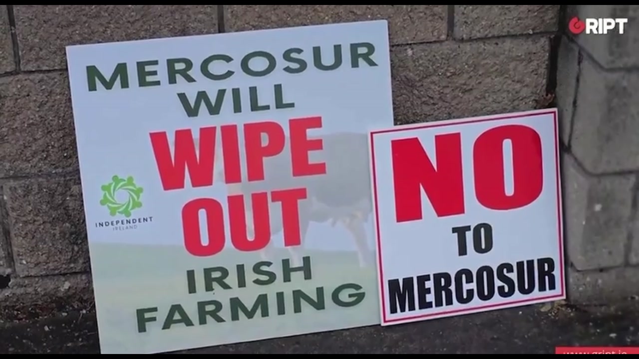 [Video] Thousands of Irish farmers protest Mercosur trade deal