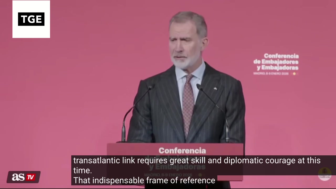 [Video] King Felipe VI emphasizes need for skill and courage to preserve Transatlantic bond
